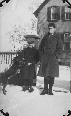 Chester and Stuart with Dog