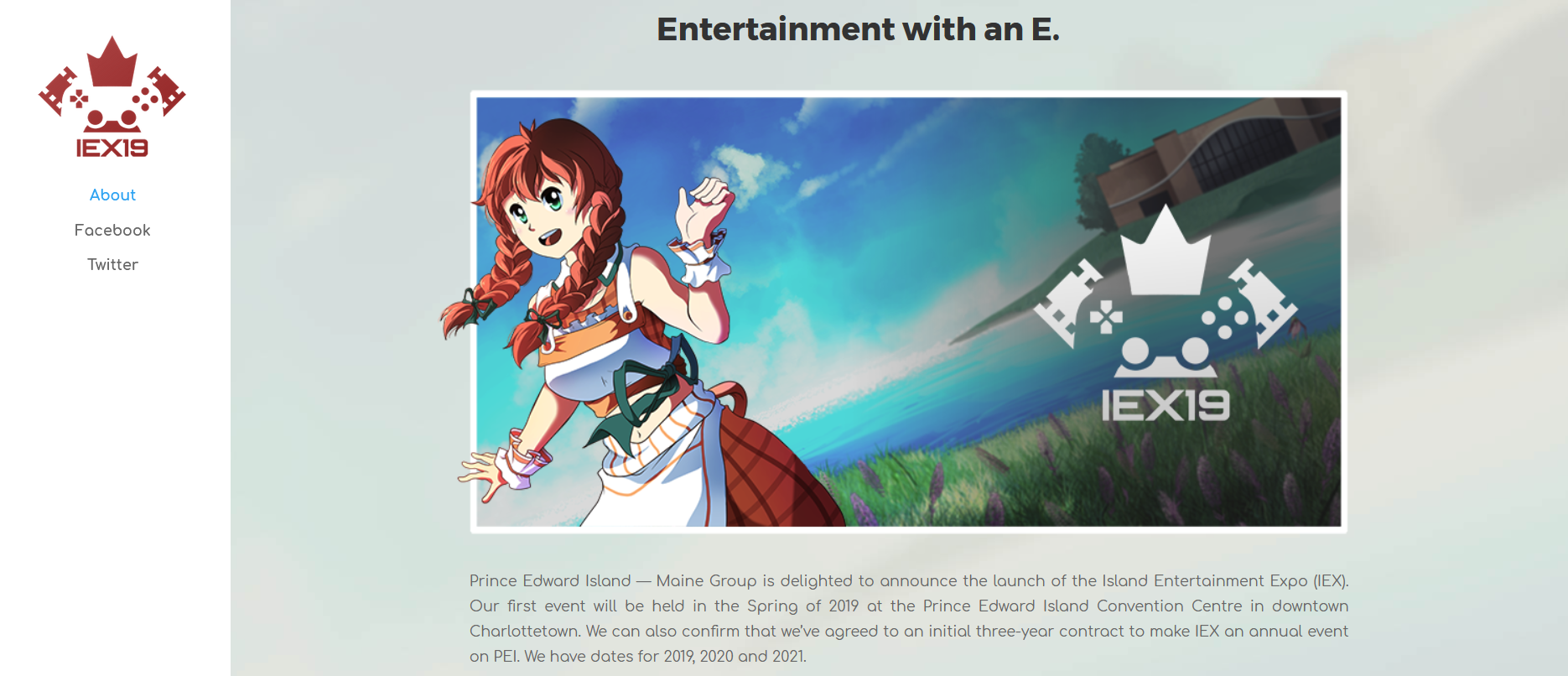 The mascot of the Island Entertainment Expo