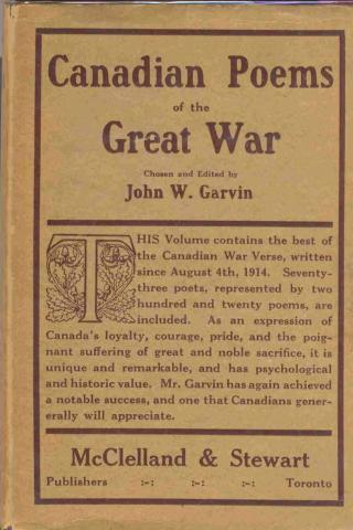 Canadian Poems of the Great War