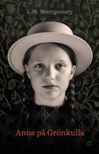 Black-and-white book cover with Anne in braids and straw hat.